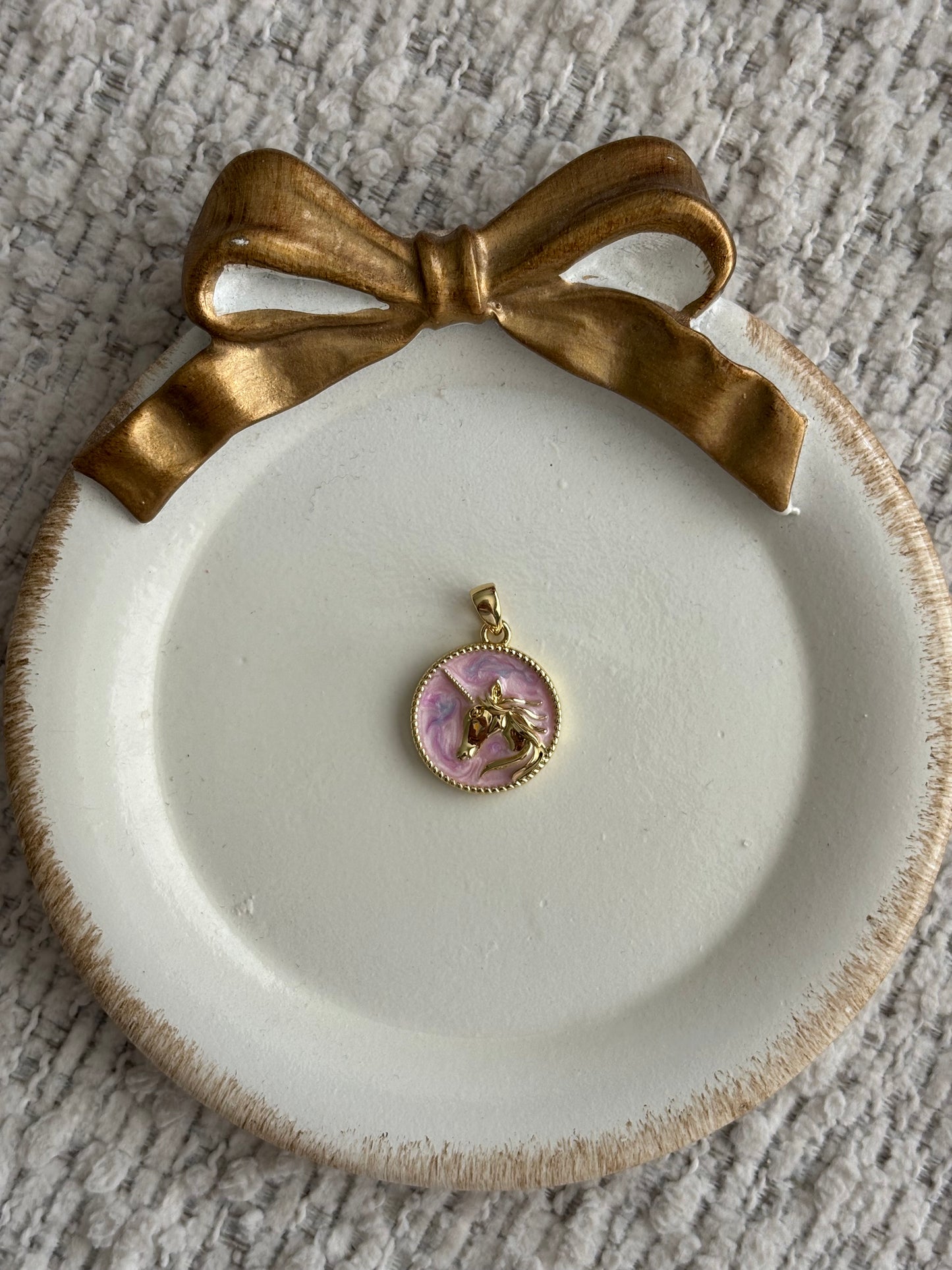cotton candy unicorn charm