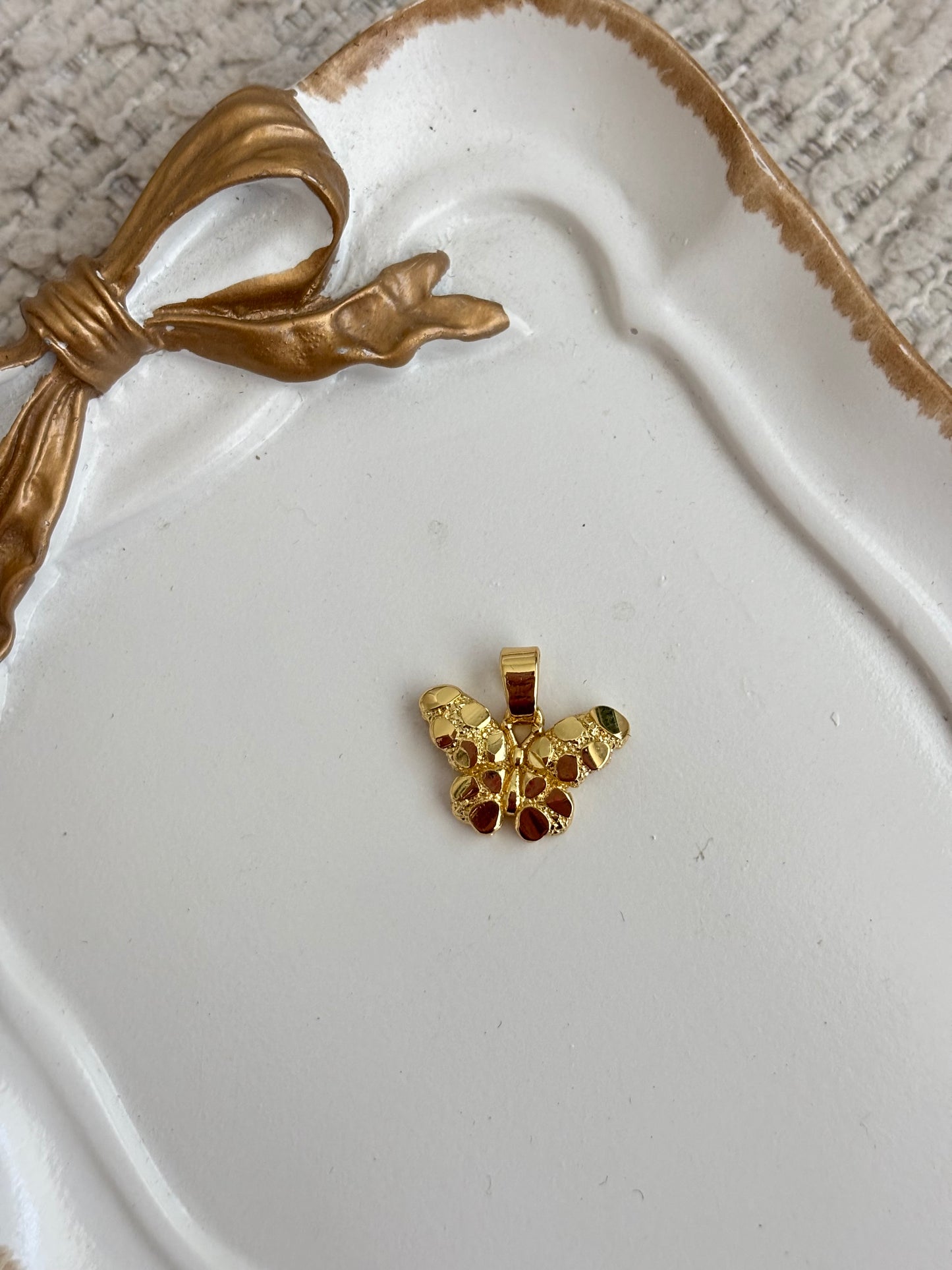 mosaic butterfly charm