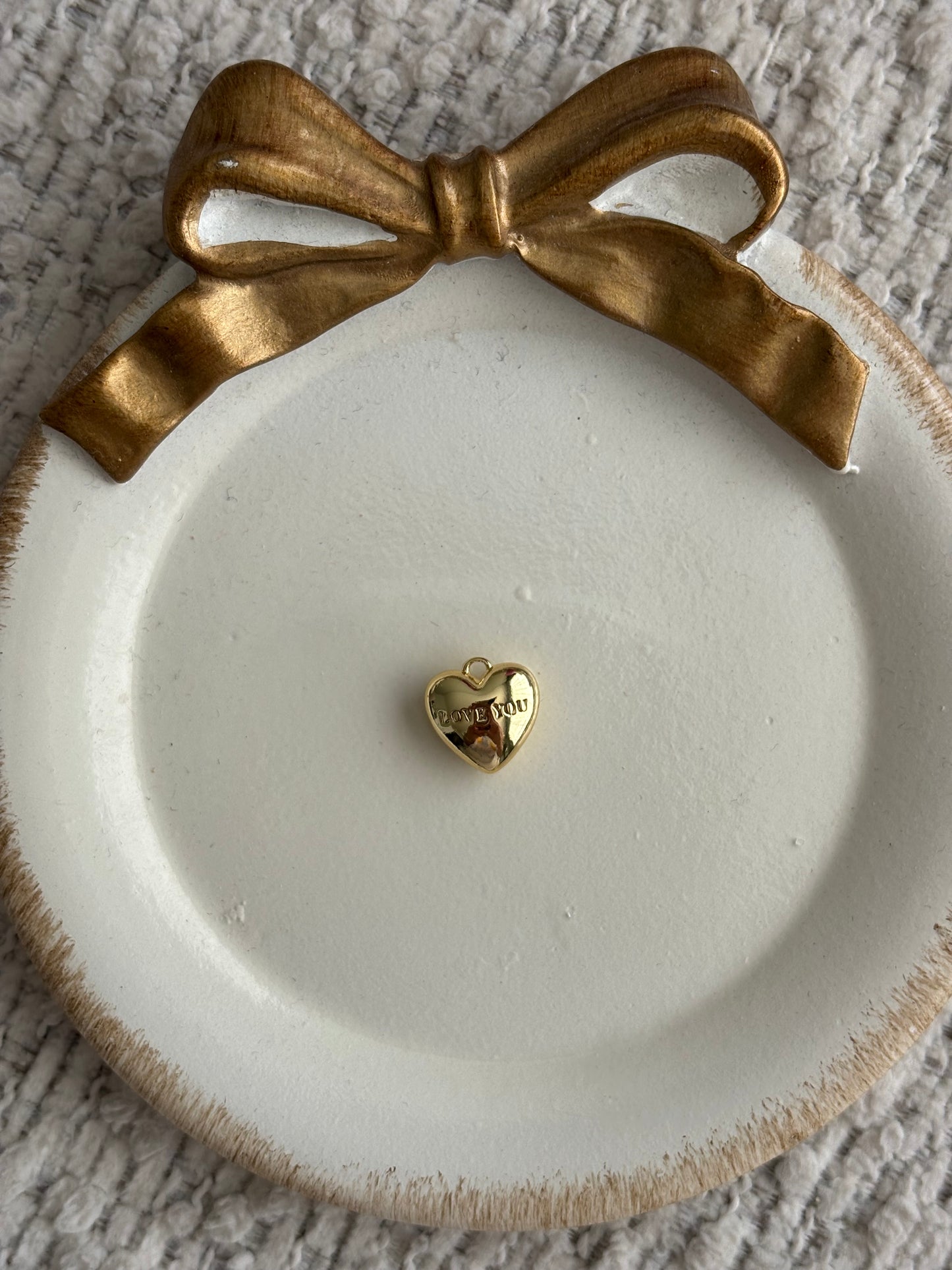 love you heart charm