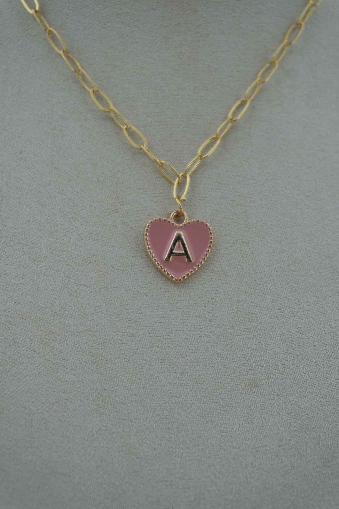 letter pink charm