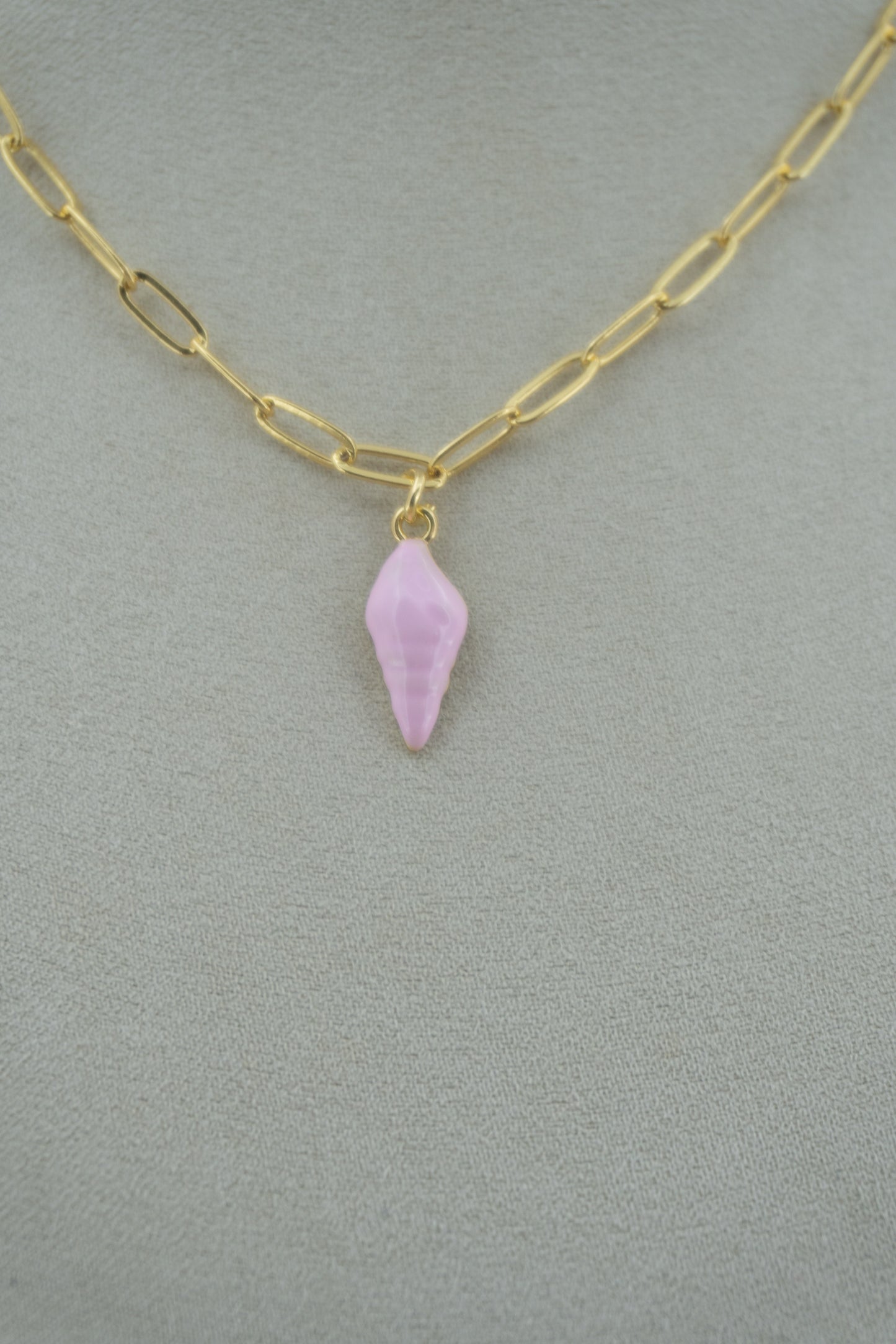 pink shell charm