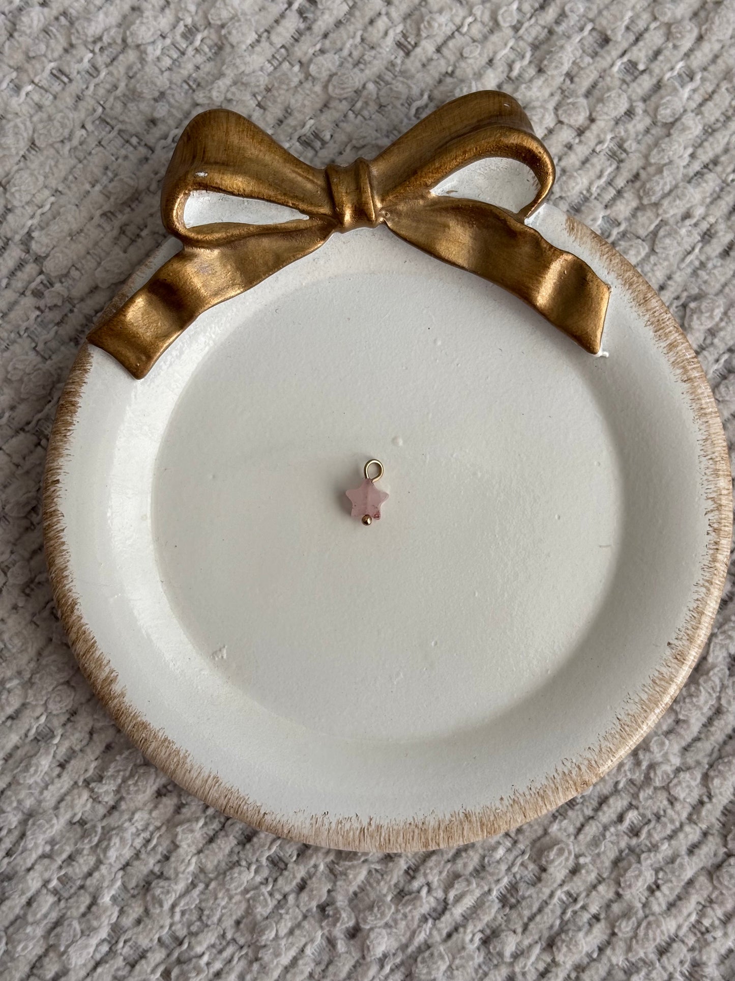 itty bitty pink star charm