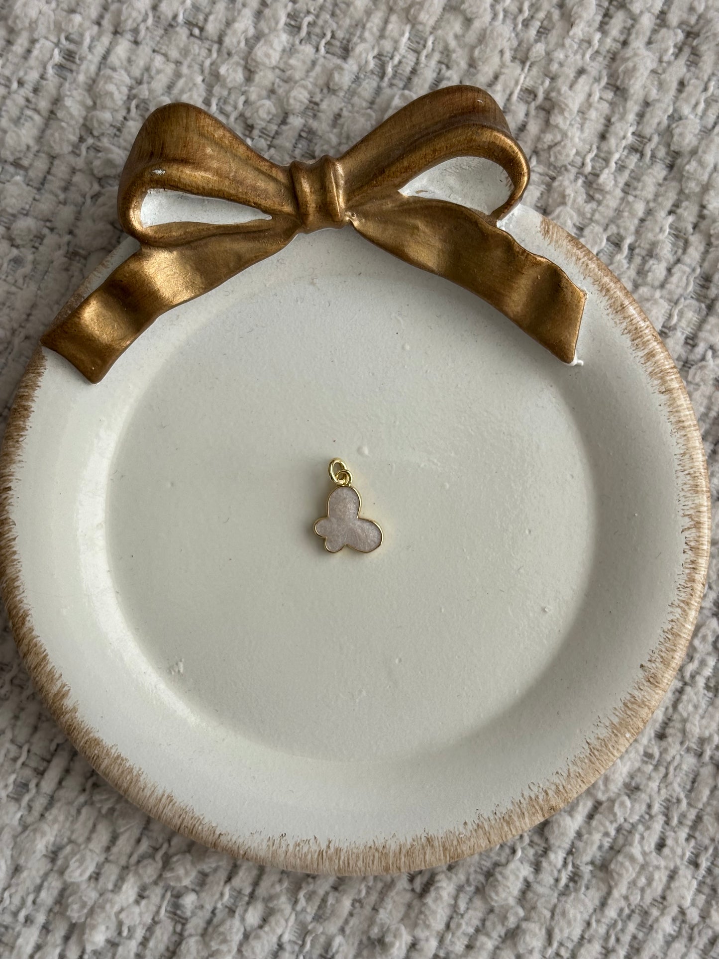 butterfly white charm