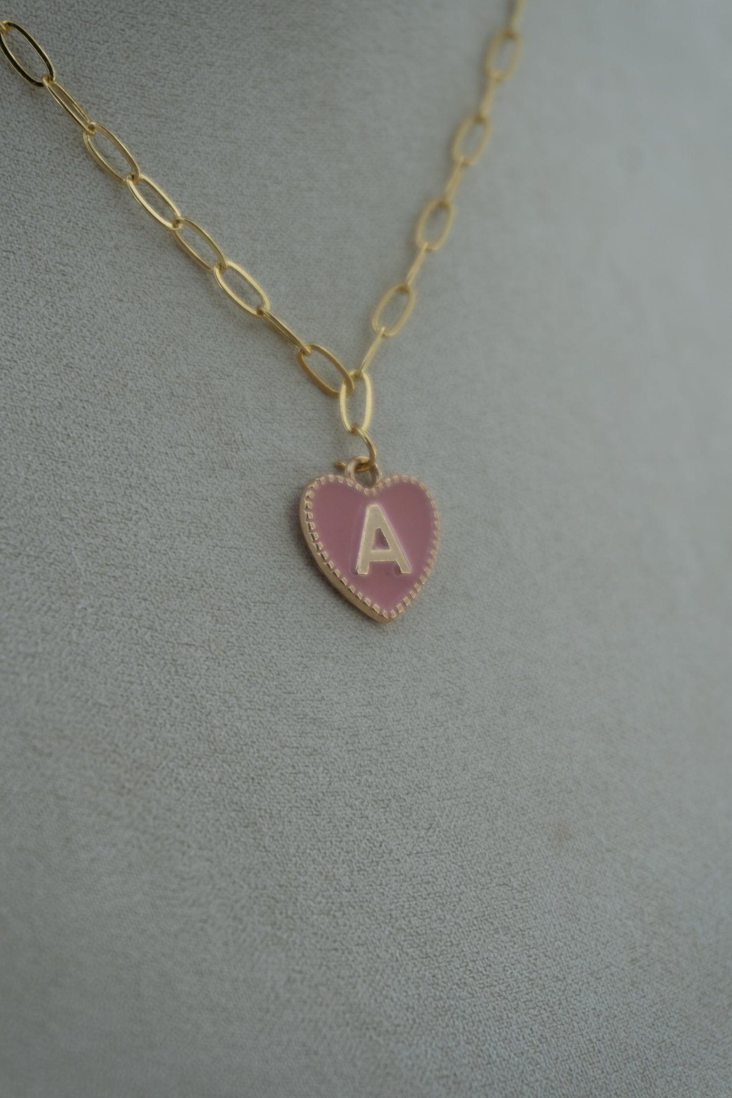 letter pink charm
