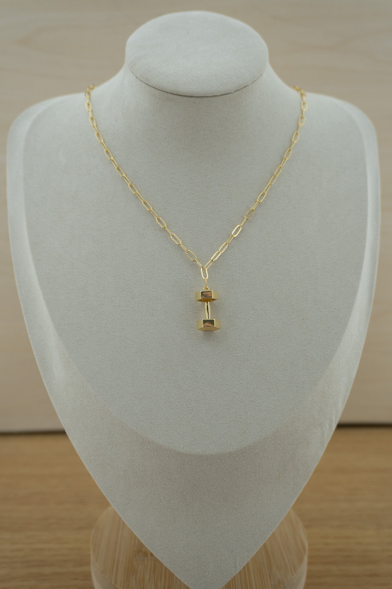 dumbbell charm