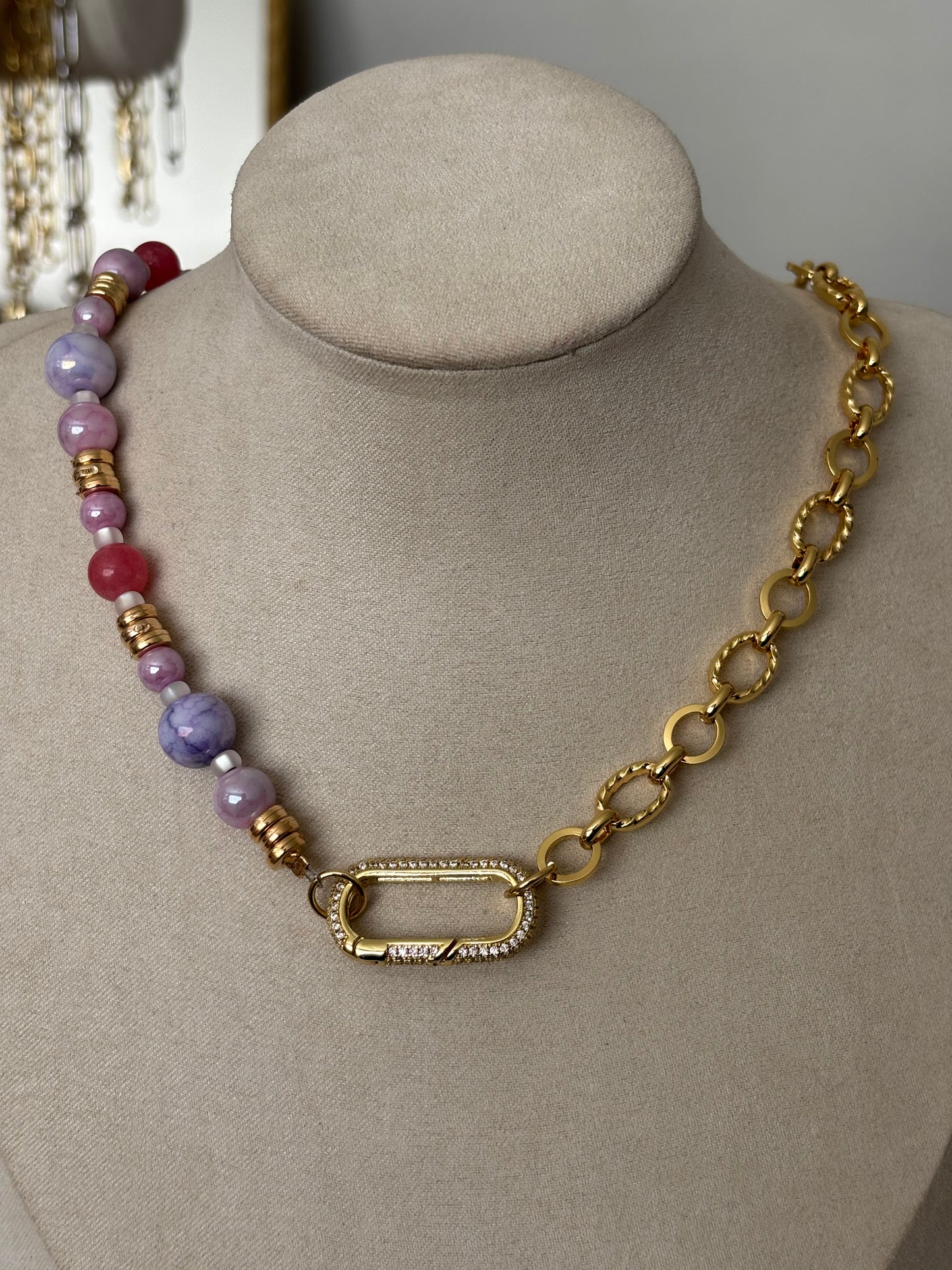 girly pop beaded chain