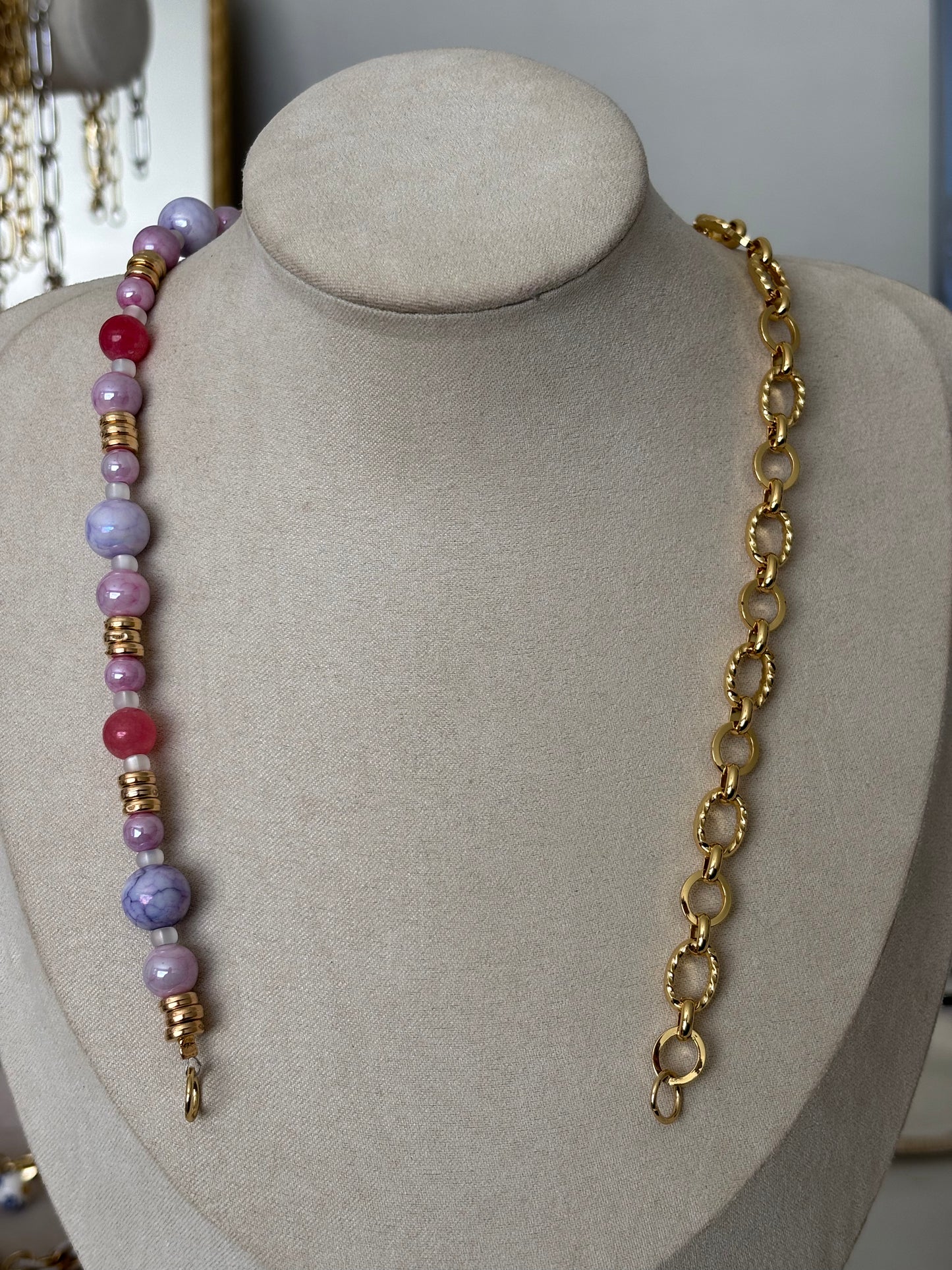 girly pop beaded chain