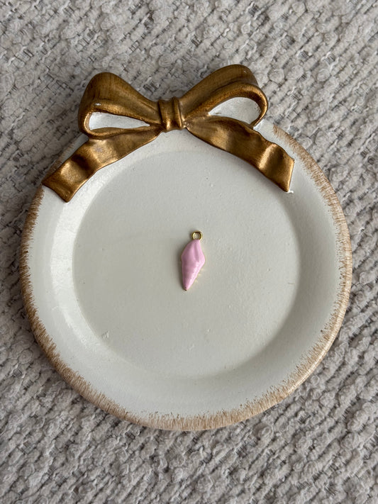 pink shell charm