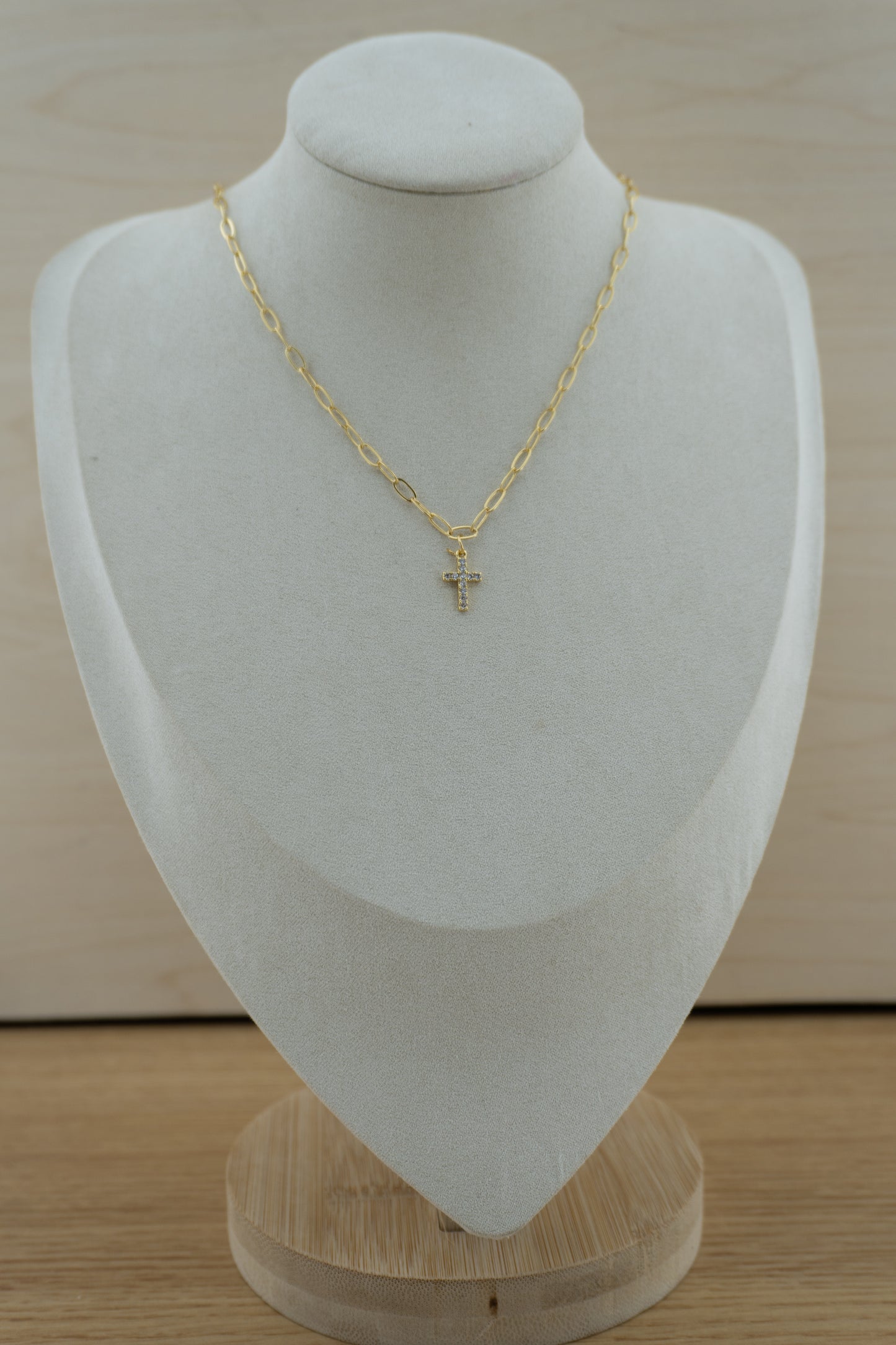 cross sparkle charm