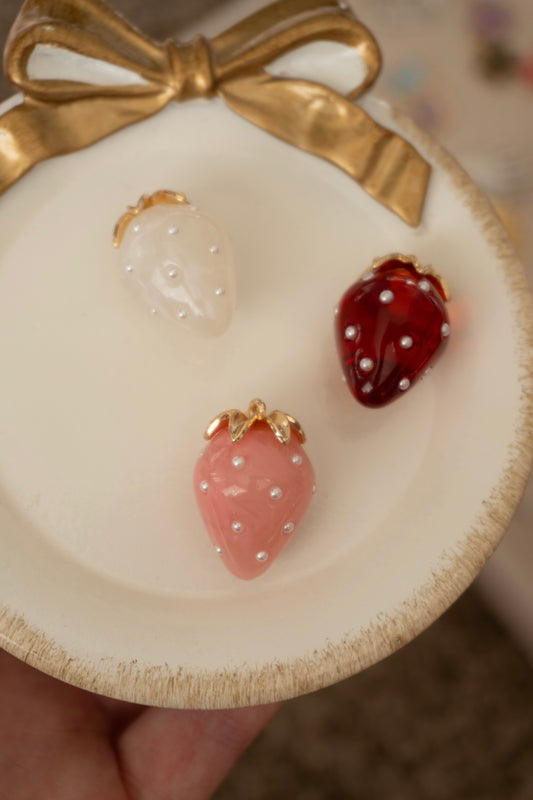 strawberry pearl charm
