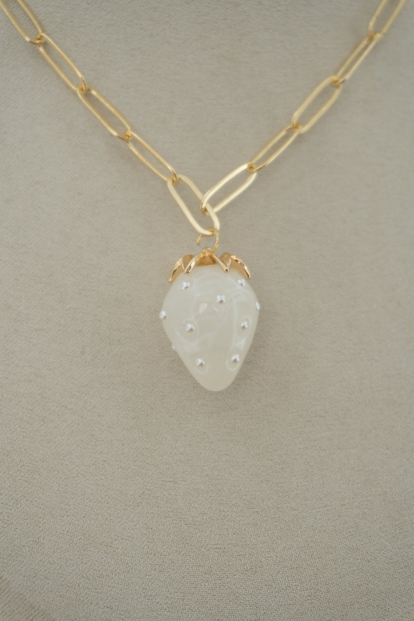 strawberry pearl charm
