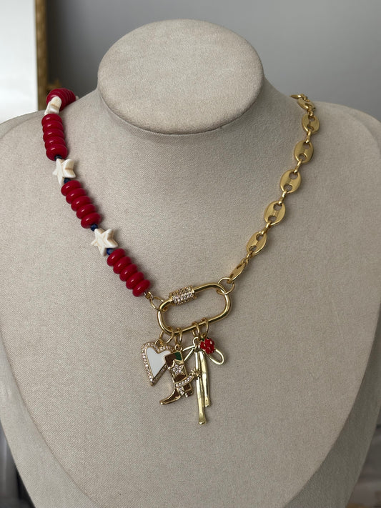 star spangled beaded chain