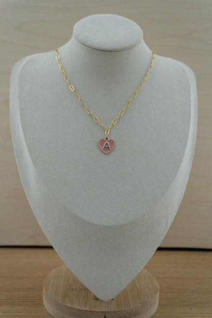 letter pink charm