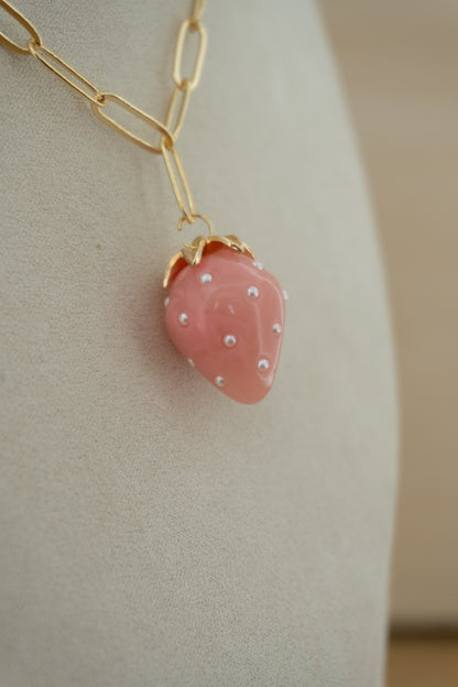 strawberry pearl charm