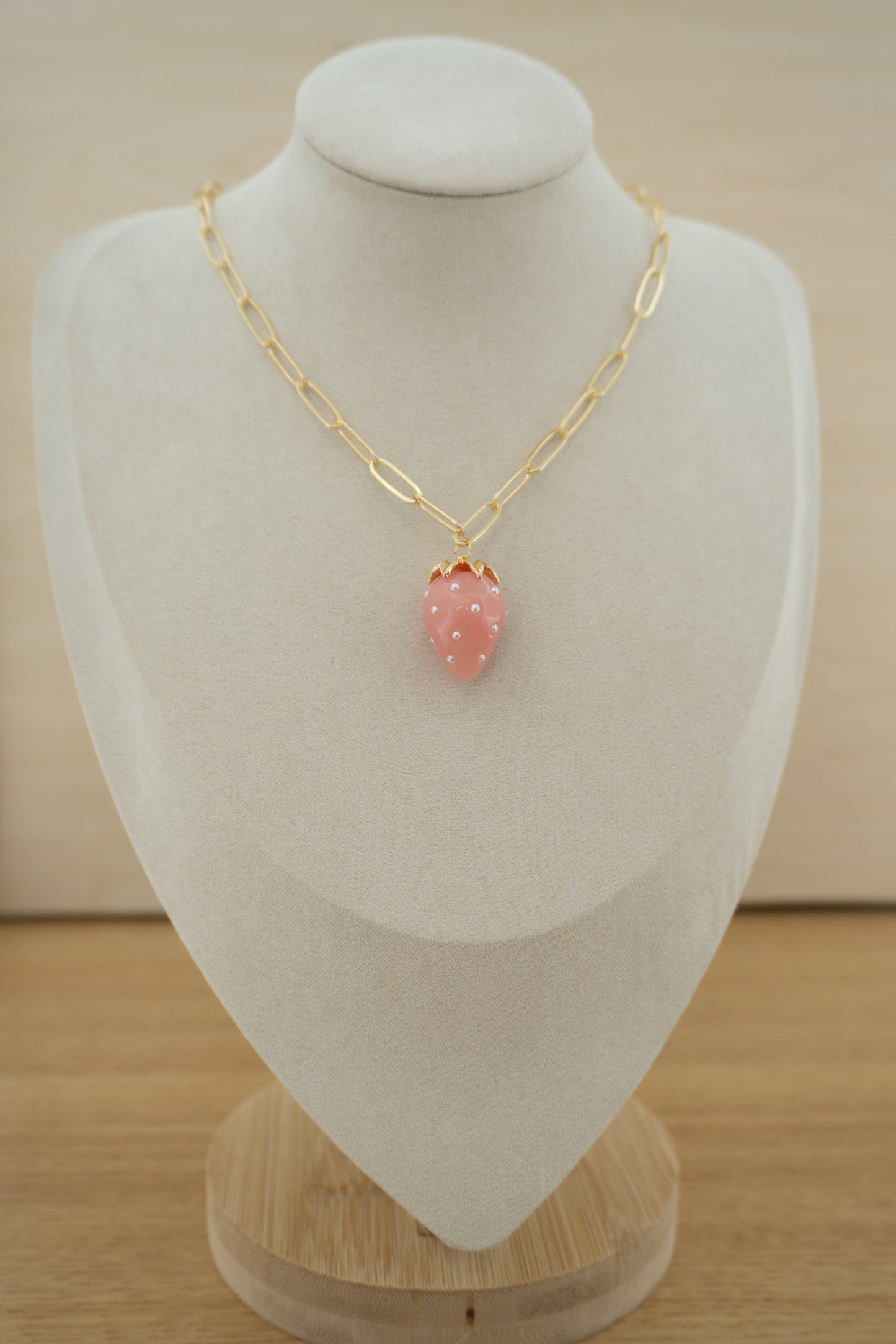 strawberry pearl charm