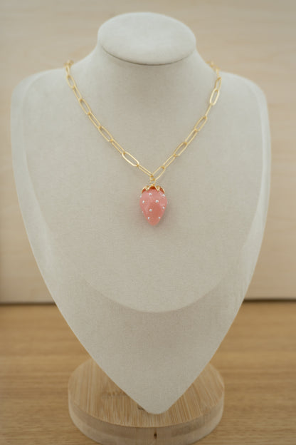 strawberry pearl charm