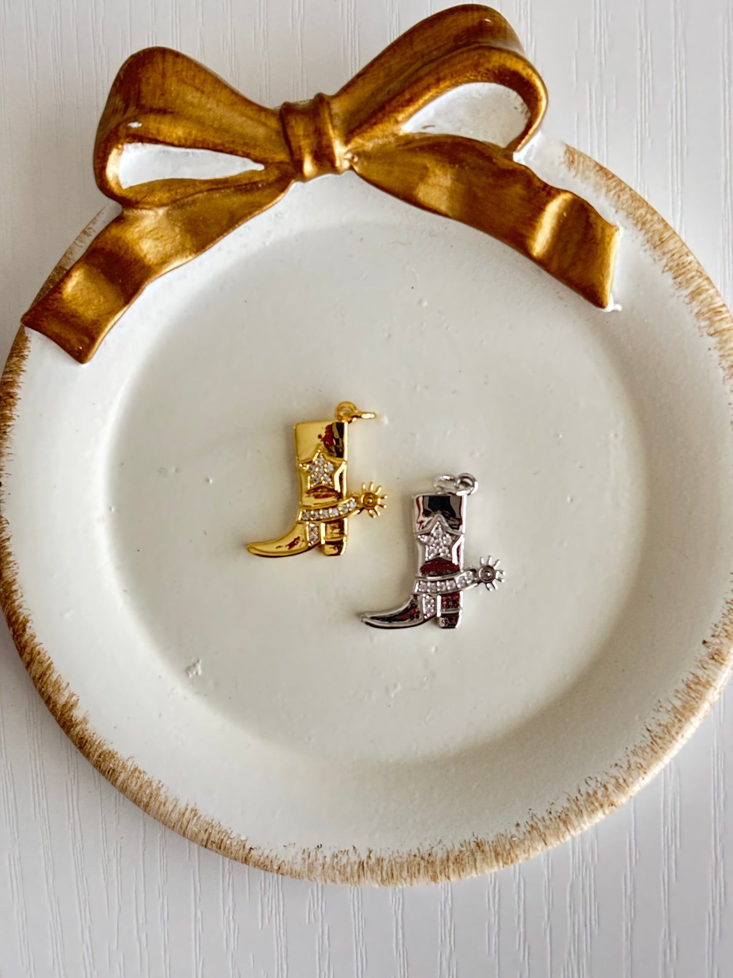 cowboy boot sparkle charm