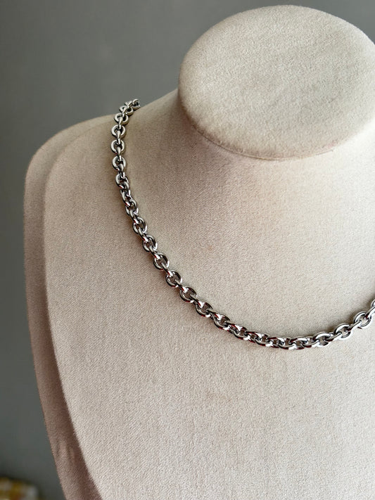 small silver rolo chain