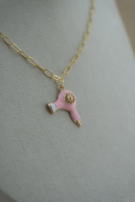 hair dryer pink charm
