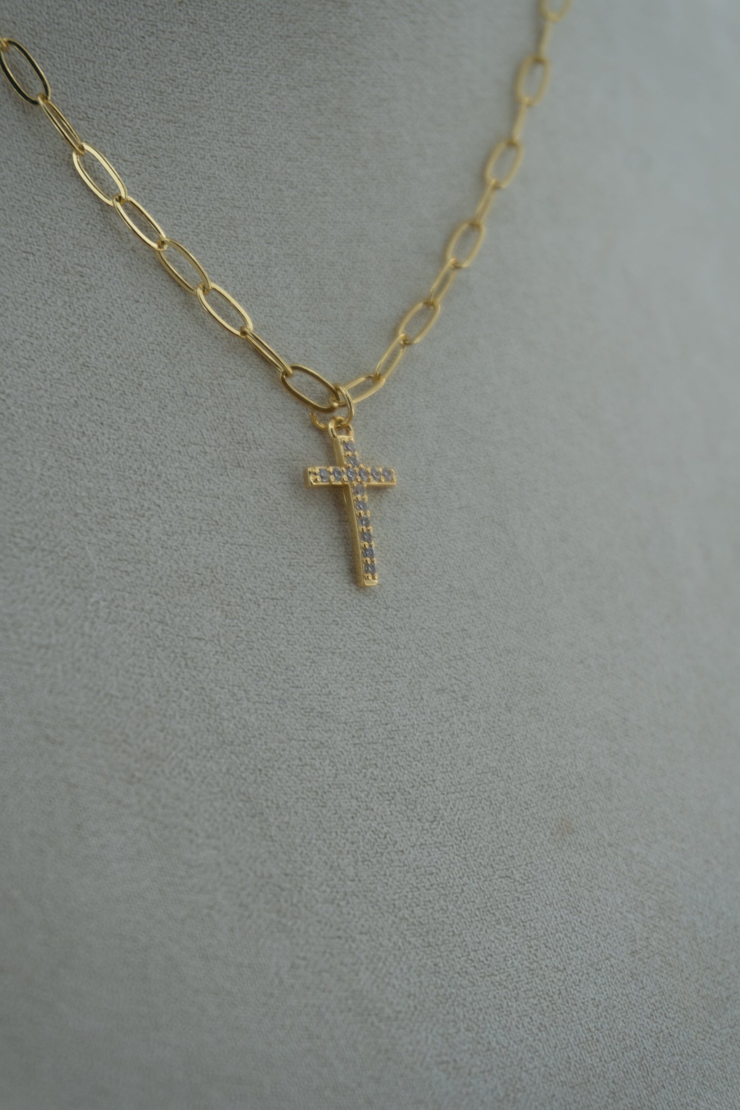 cross sparkle charm