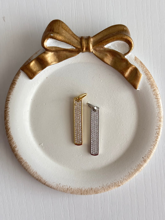 bling bar wide charm