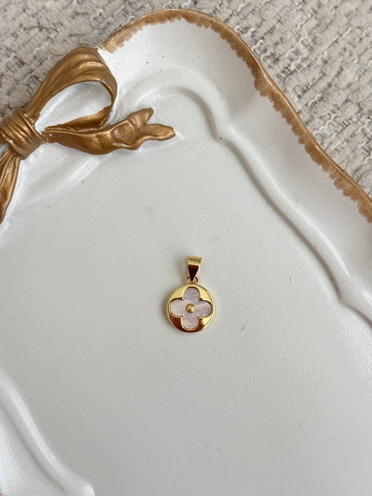 minimal flower charm