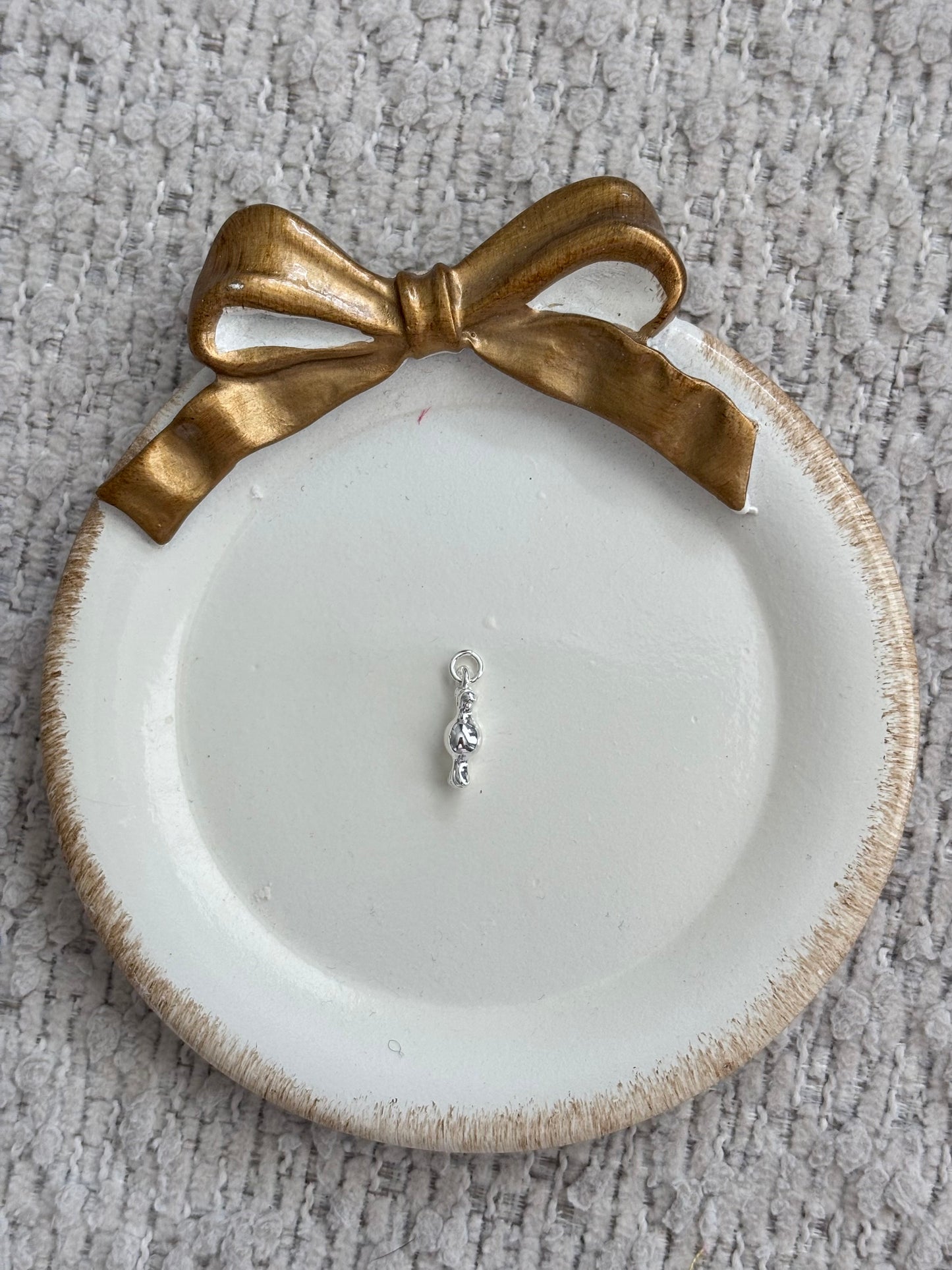candy sweet charm in silver