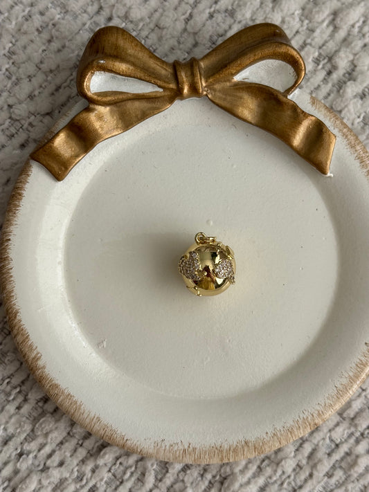 globe sparkle charm