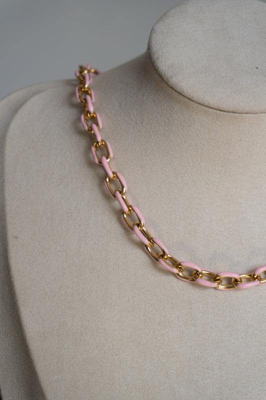 pink rolo chain