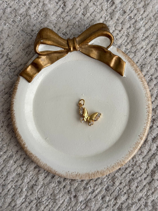 butterfly pave charm