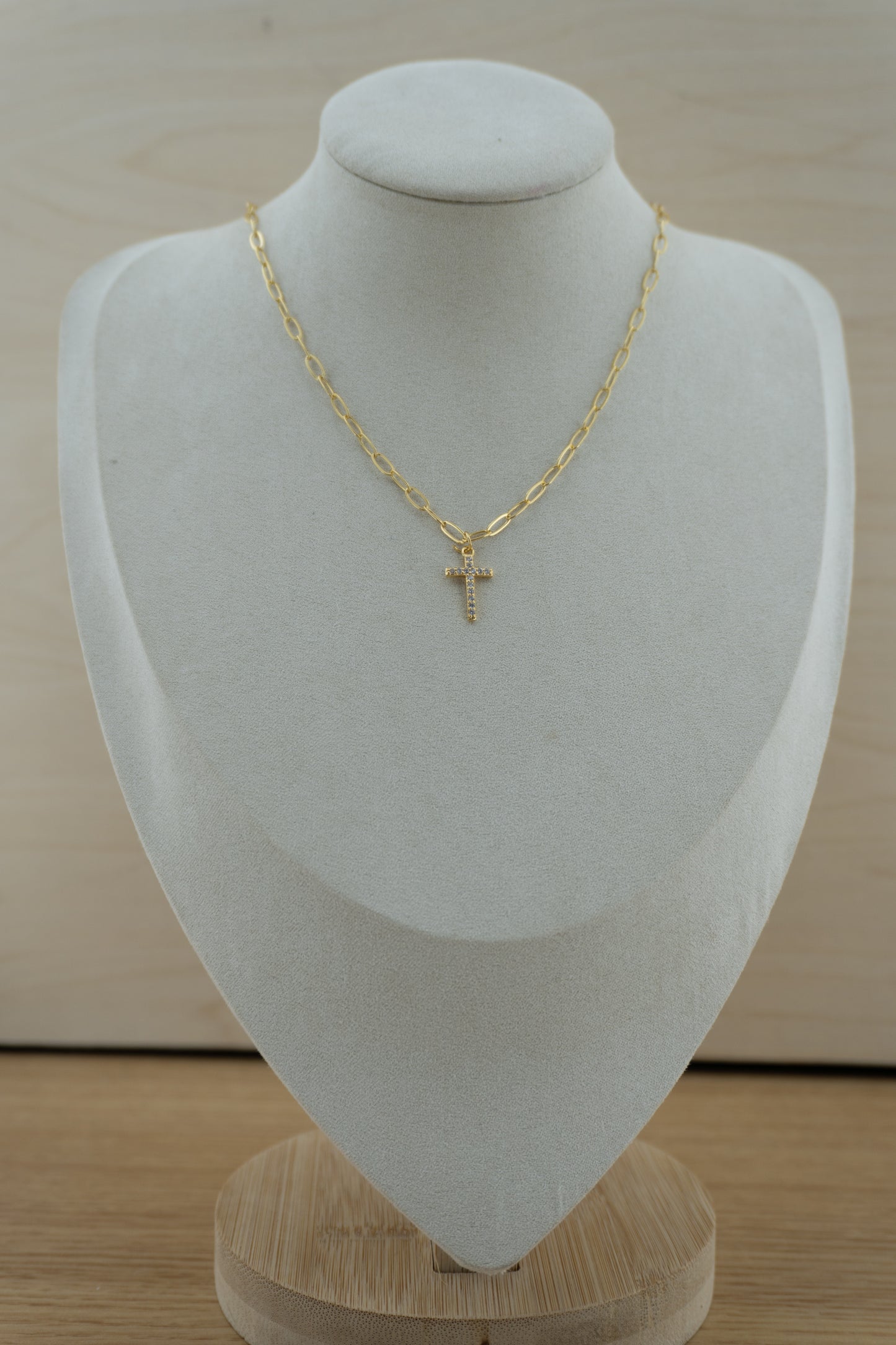 cross sparkle charm