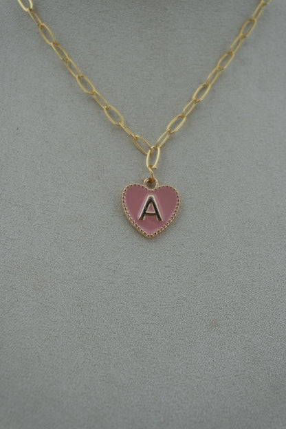 letter pink charm