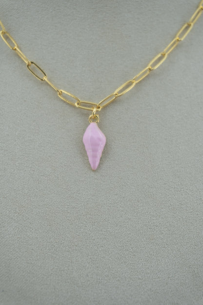pink shell charm