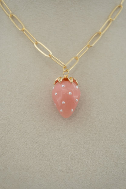 strawberry pearl charm