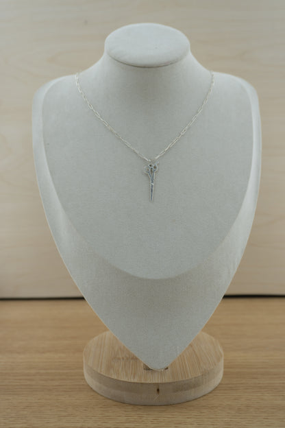 scissors silver charm