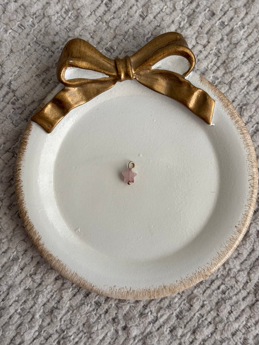 itty bitty pink star charm