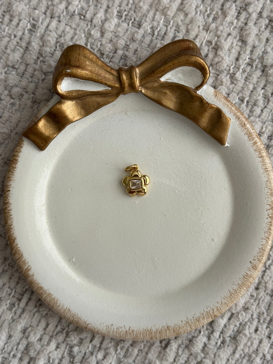 cartoon flower gem charm