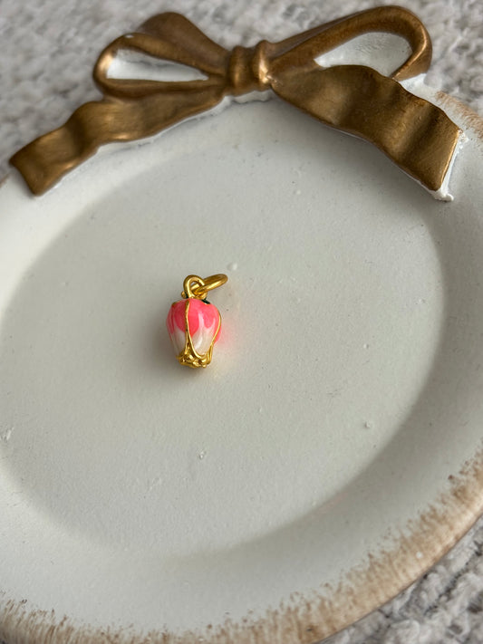 pink tulip charm