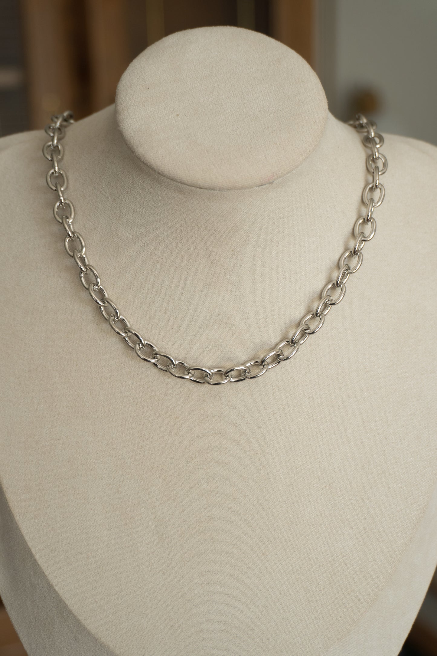 baby rolo chain in silver