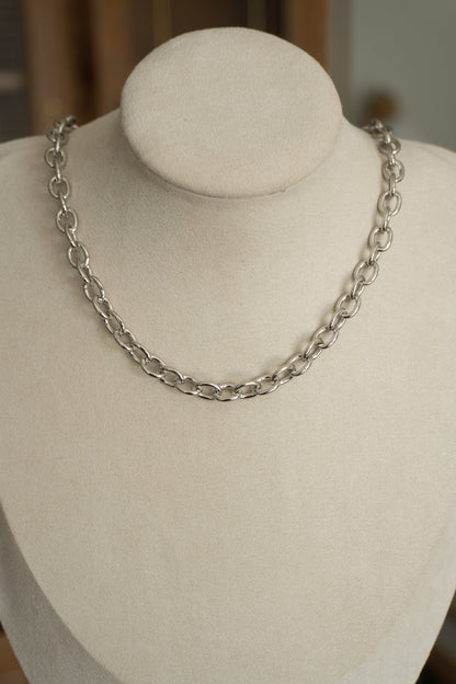 baby rolo chain in silver