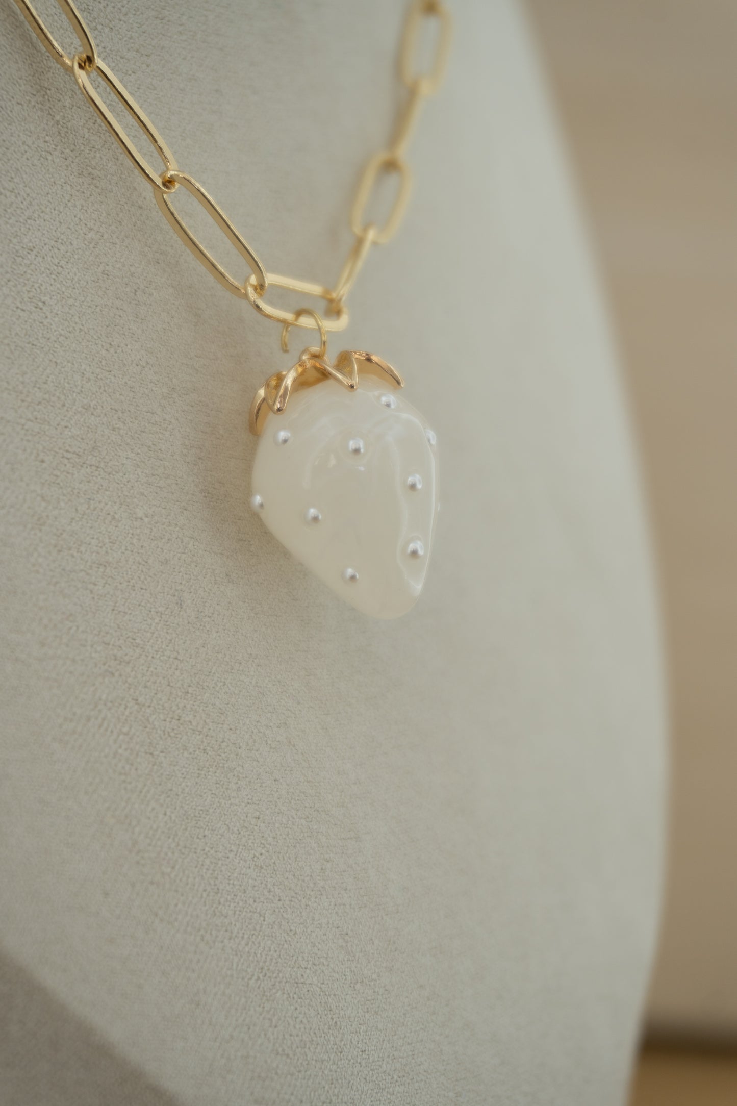 strawberry pearl charm