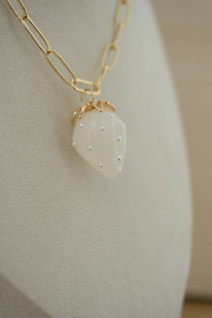 strawberry pearl charm