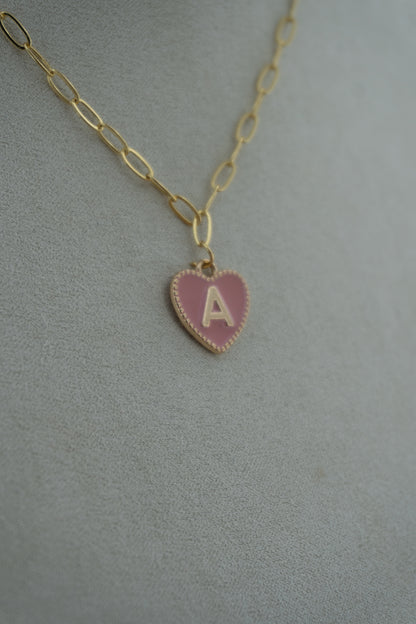 letter pink charm