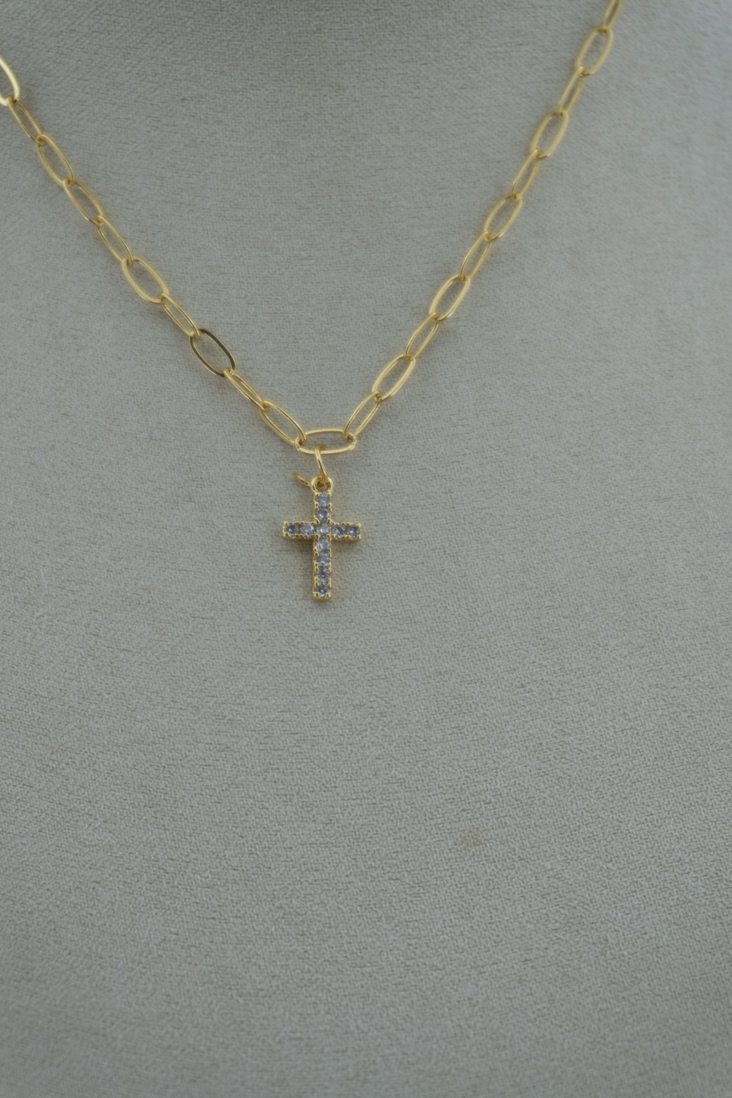 cross sparkle charm