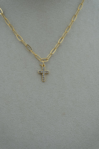cross sparkle charm