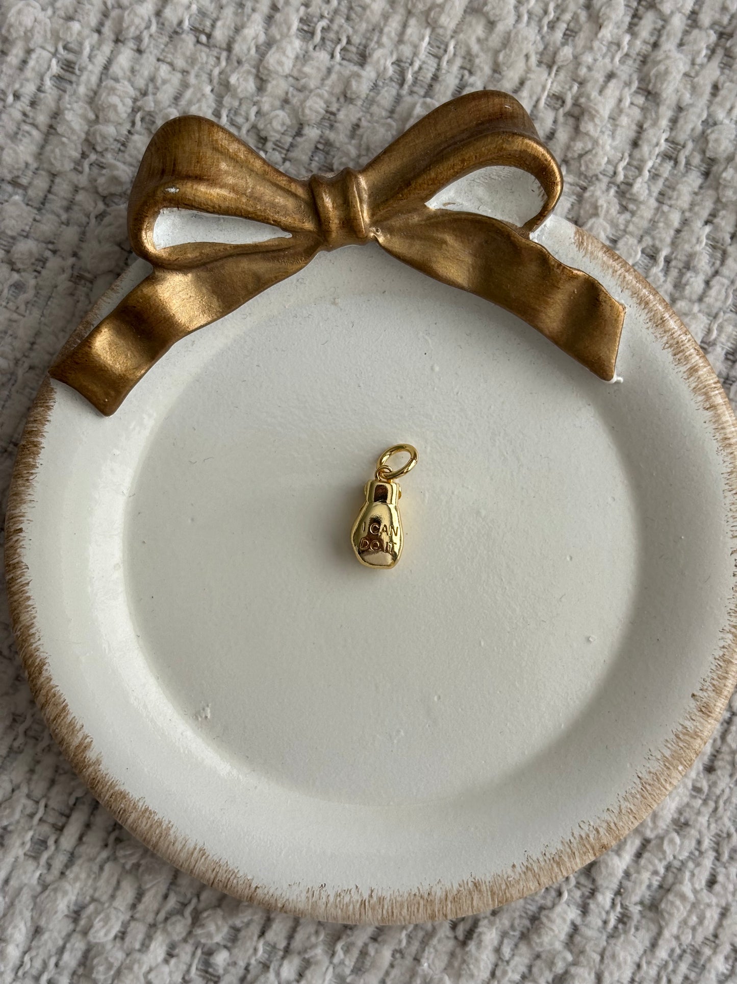 I can do it boxing glove charm