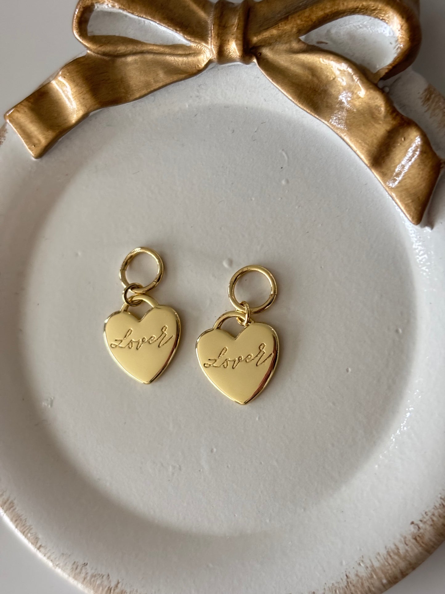 huggie hoop charms - lover