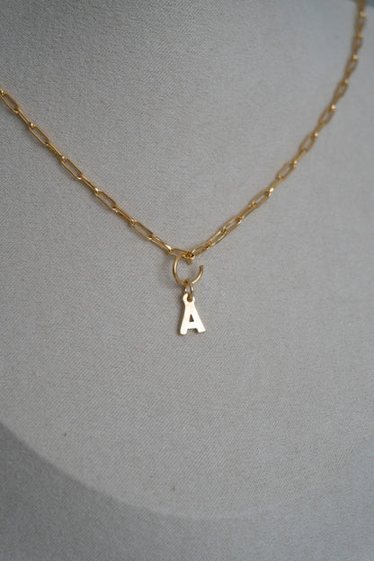 letter gold charm