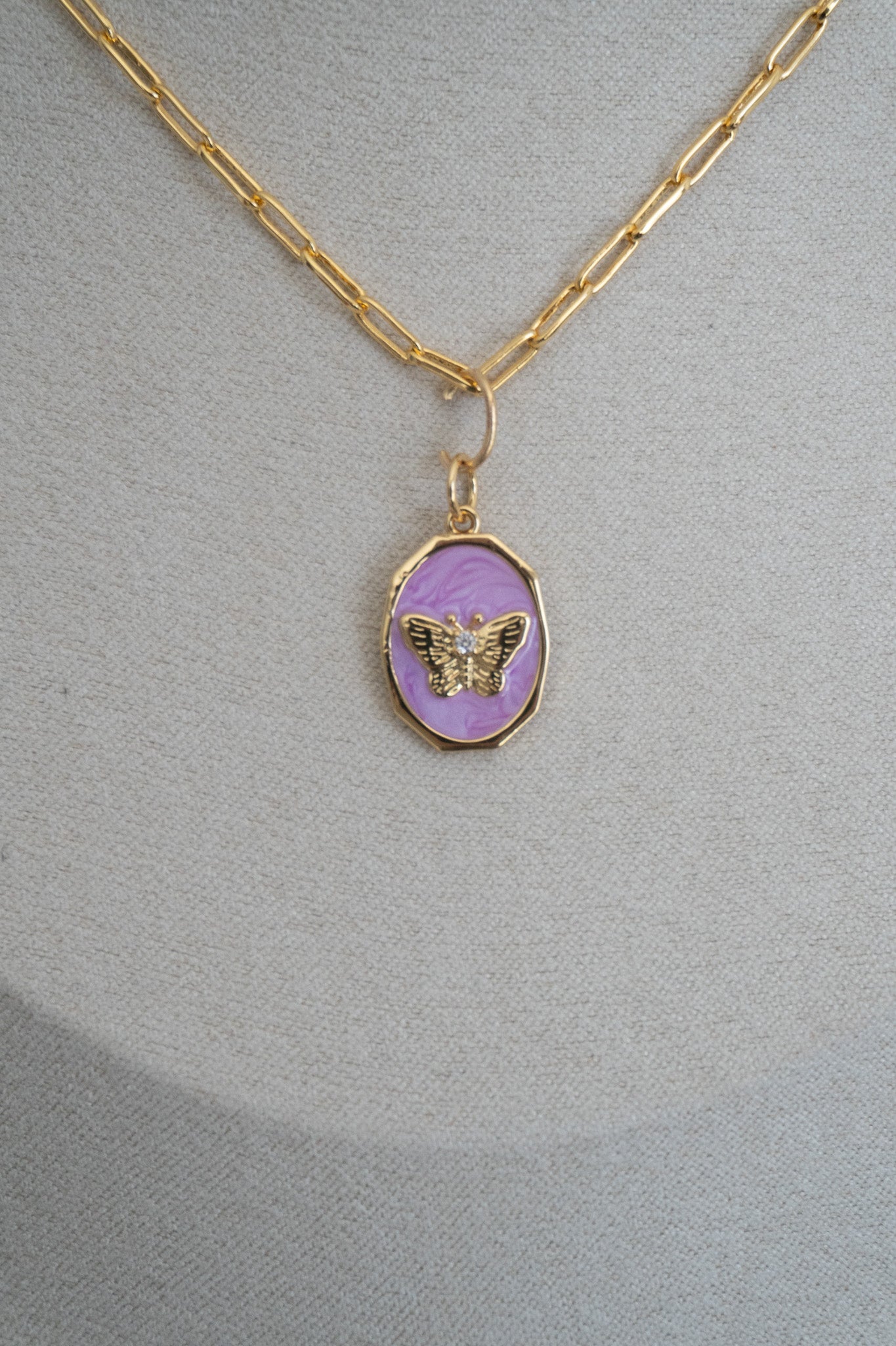 butterfly purple charm