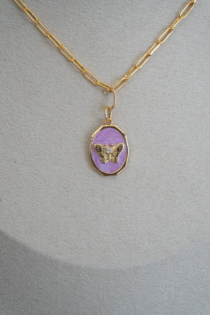 butterfly purple charm